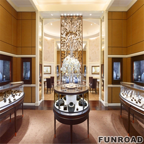 云南品牌珠宝连锁店珠宝展示柜台设计效果图