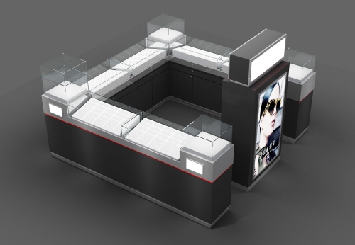 中国制造的Opticl小亭子的3D展柜设计
