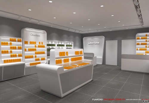 2018年3D手机店设计电子产品展示柜