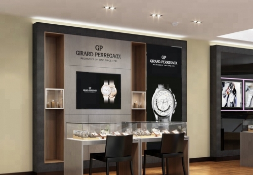 现代室内设计手表商店展示柜
