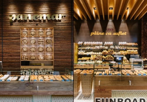 FRSP-0001木质面包店展示柜案例