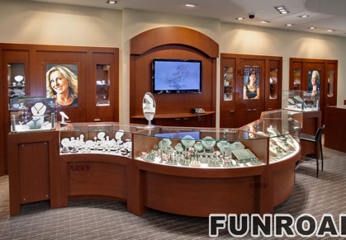 欧洲珠宝店展示柜台制作案例