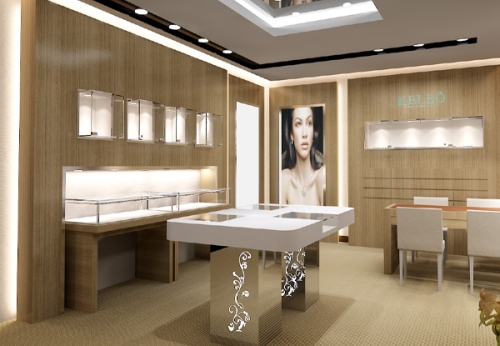香港KELEO珠宝店展示柜设计效果图