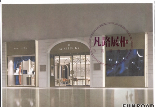 东莞130平米珠宝店不锈钢展柜定制项目